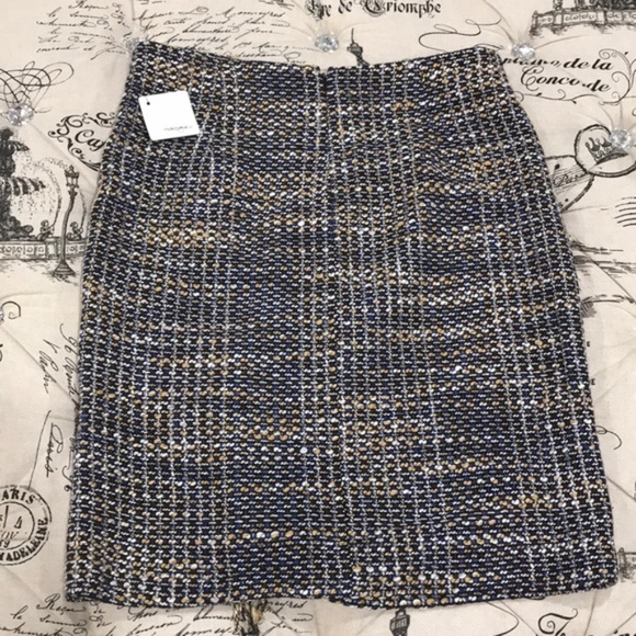 HALOGEN Fringe Faux Wrap Pencil Skirt - Picture 3 of 6